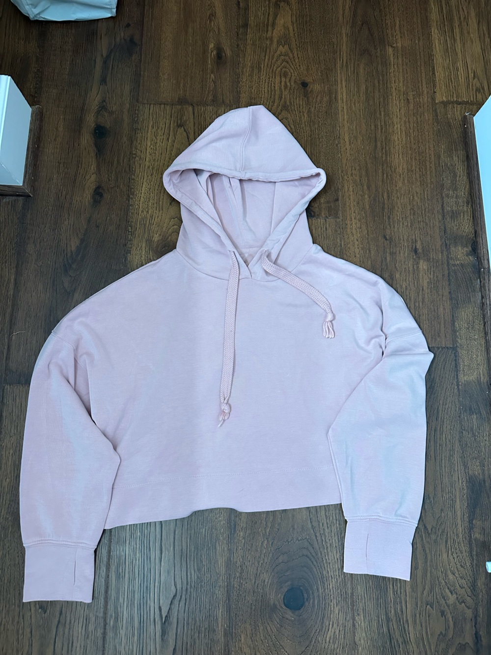 Altar'd State Light Pink Cropped Hoodie